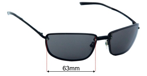 Gucci GG1691 63mm Replacement Lenses by Sunglass Fix™
